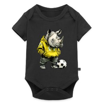 Rhinos Soccer / Soccer Rhinoceros - Baby Premium short-sleeve bodysuit - black - Front