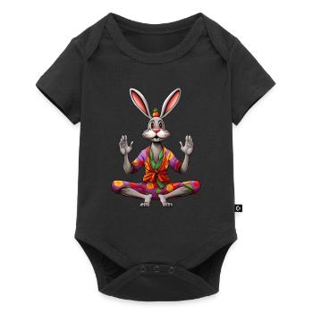 Lapin Yogi - Body à manches courtes Premium Bébé - noir - Devant