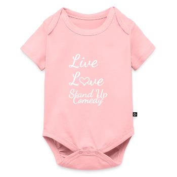 Comédien Amour en direct Comédie - Body à manches courtes Premium Bébé - rose - Devant