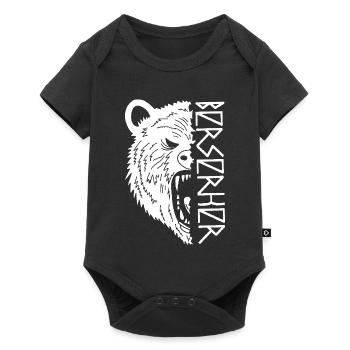Polar Bear Warrior - Baby Premium short-sleeve bodysuit - black - Front