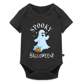 Ghost Ghost Spooky Halloween Happy Halloween - Baby Premium short-sleeve bodysuit - black - Front