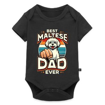 Best Maltese Dad Ever - Baby Premium short-sleeve bodysuit - black - Front