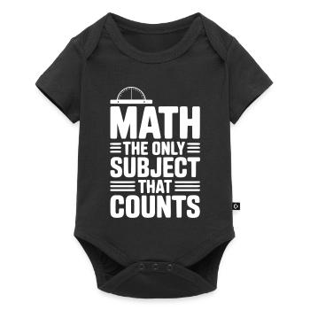Math The Only Subject That Counts - Baby Premium short-sleeve bodysuit - black - Front