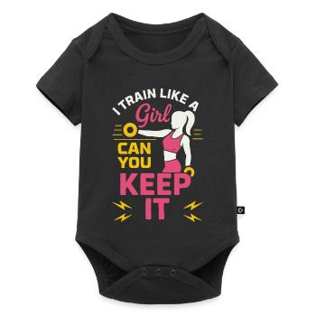 T-shirt Girl Power Gym - Body à manches courtes Premium Bébé - noir - Devant