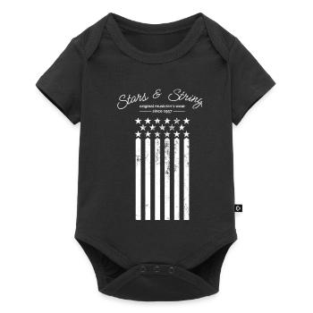 Stars and Strings - Baby Premium short-sleeve bodysuit - black - Front