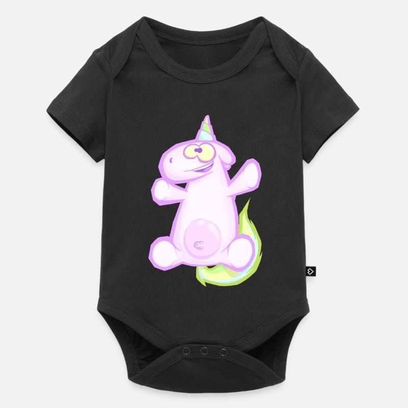 Licorne - Body à manches courtes Premium Bébé - noir