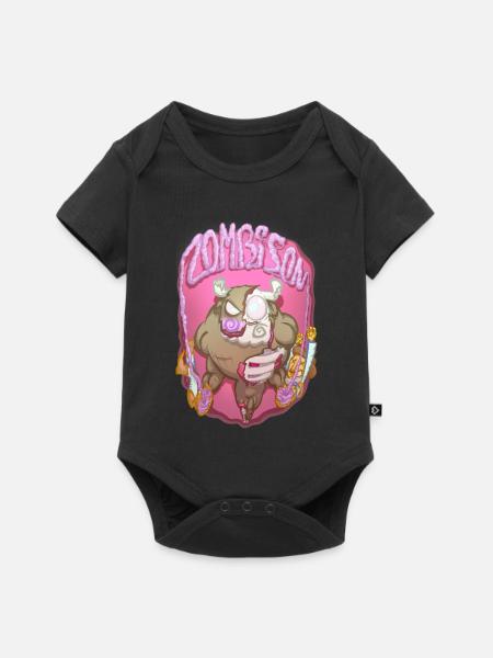 Zombison 3 - Baby Premium Kurzarmbody - Schwarz