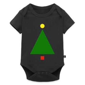 Noël minimaliste | Cadeau - Body à manches courtes Premium Bébé - noir - Devant