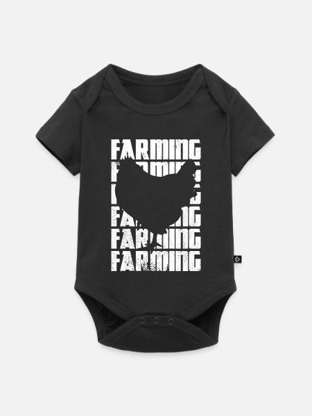 Landwirtschaft - Baby Premium Kurzarmbody - Schwarz