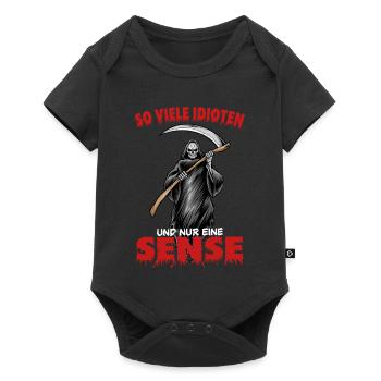 So many idiots and only one scythe - Baby Premium short-sleeve bodysuit - black - Front