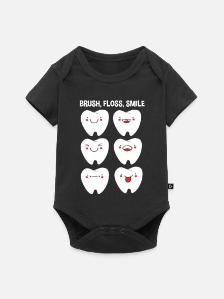 Rezeptionist Zahnarzt - Baby Premium Kurzarmbody - Schwarz