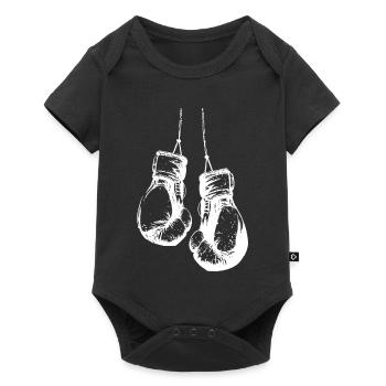 Boxing Gloves in White Design Boxing Club Boxer - Baby Premium short-sleeve bodysuit - black - Front