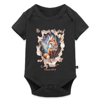 Bible Quote Christian - Baby Premium short-sleeve bodysuit - black - Front