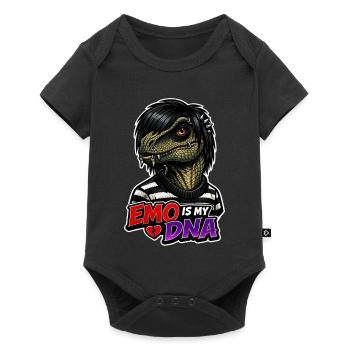 Emo Dinosaur, Sad Dino, Emotional - Baby Premium short-sleeve bodysuit - black - Front