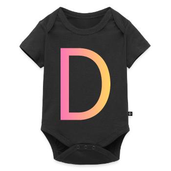 D - Baby Premium Kurzarmbody - Schwarz - Vorne