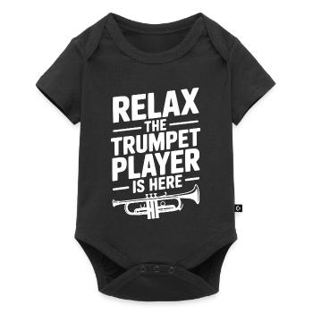 Détends-toi Le Trompettiste est là - Body à manches courtes Premium Bébé - noir - Devant