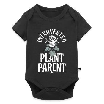 Introverted Plant Parent Tee - Baby Premium short-sleeve bodysuit - black - Front