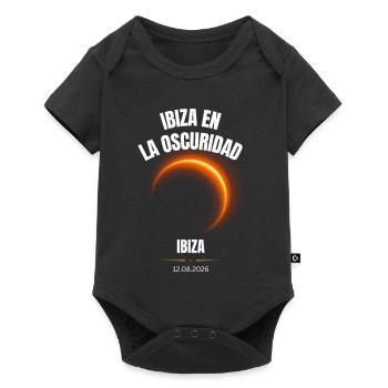 Spanien, Ibiza, Sonnenfinsternis 12.08.2026 - Baby Premium Kurzarmbody - Schwarz - Vorne