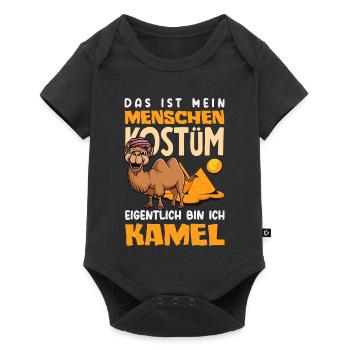 Menschen Kostüm Eigentlich Bin Ich Kamel Fasching - Baby Premium Kurzarmbody - Schwarz - Vorne
