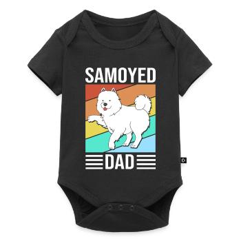 Samojede - Baby Premium Kurzarmbody - Schwarz - Vorne