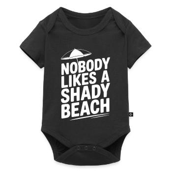 Nobody Likes a Shady Beach - Baby Premium short-sleeve bodysuit - black - Front