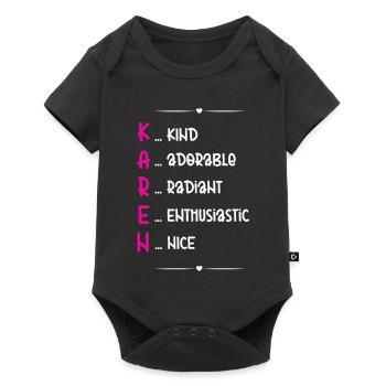 Karen Name Gift - Baby Premium short-sleeve bodysuit - black - Front