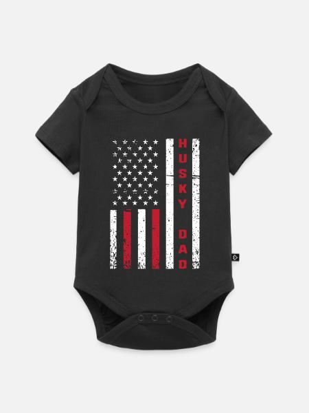 Sibirischer Husky - Baby Premium Kurzarmbody - Schwarz
