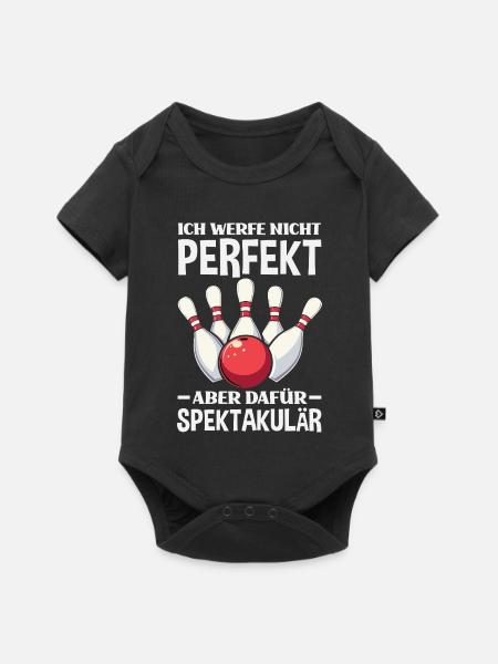Nicht Perfekt Aber Spektakulär - Baby Premium Kurzarmbody - Schwarz