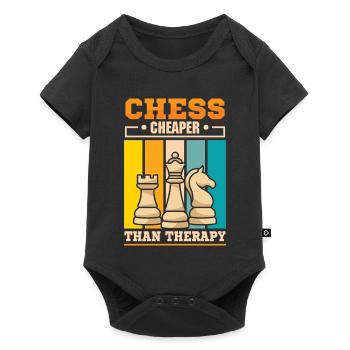 Chess Chess Player Chessboard - Baby Premium short-sleeve bodysuit - black - Front