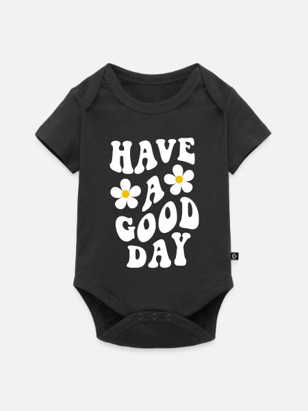 Have a good day - Baby Premium Kurzarmbody - Schwarz