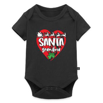 Père Noël Joyeux Noël - Body à manches courtes Premium Bébé - noir - Devant