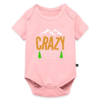 Crazy Road Trip Crew | Vacation Travel - Baby Premium short-sleeve bodysuit - rose - Front