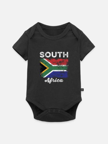 L’Afrique du Sud signale en détresse - Body à manches courtes Premium Bébé - noir