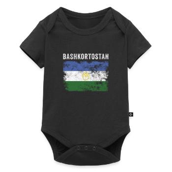 Bashkortostan Flag Vintage Bashkir Flag - Baby Premium short-sleeve bodysuit - black - Front