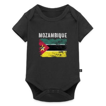 Mozambique Flag Vintage Mozambican Flag - Baby Premium short-sleeve bodysuit - black - Front
