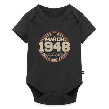 Awesome Since March 1948 Birthday 1948 Gift - Baby Premium short-sleeve bodysuit - black - Front