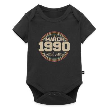 Awesome Since March 1990 Birthday 1990 Gift - Baby Premium short-sleeve bodysuit - black - Front