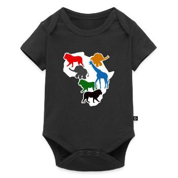 Map of Africa - Baby Premium short-sleeve bodysuit - black - Front