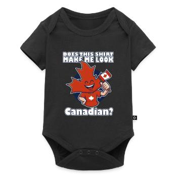Le Canada fait-il paraître canadien - Body à manches courtes Premium Bébé - noir - Devant