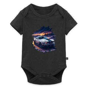 Sports car - Baby Premium short-sleeve bodysuit - black - Front