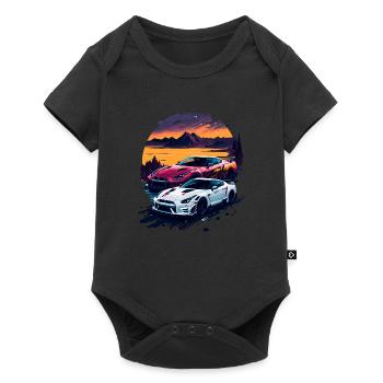 Classic sports car - Baby Premium short-sleeve bodysuit - black - Front
