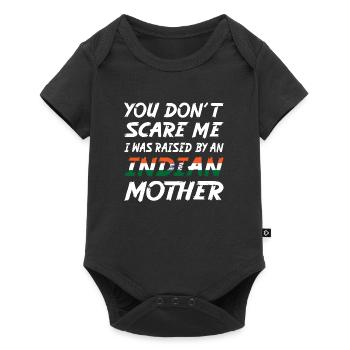 Indien Maman Amusant - Body à manches courtes Premium Bébé - noir - Devant