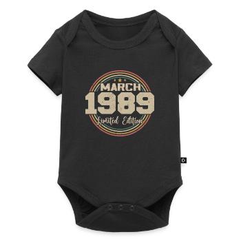 Génial Depuis Mars 1989 Anniversaire 1989 Cadeau - Body à manches courtes Premium Bébé - noir - Devant