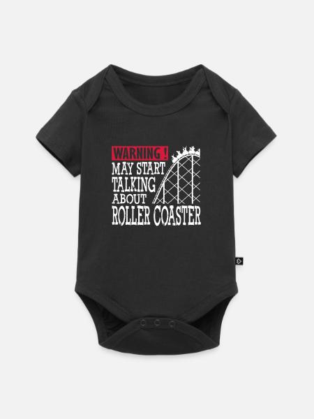 My Start Talking Abaout Roller Coaster - Baby Premium short-sleeve bodysuit - black