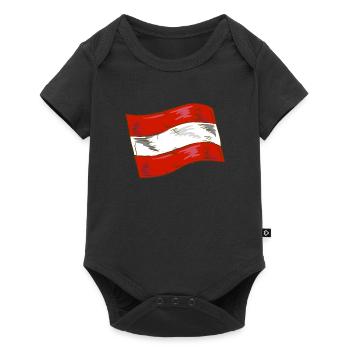 Drapeau de l’Autriche Drapeau autrichien AT - Body à manches courtes Premium Bébé - noir - Devant