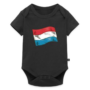 Drapeau luxembourgeois Drapeau luxembourgeois Accueil - Body à manches courtes Premium Bébé - noir - Devant