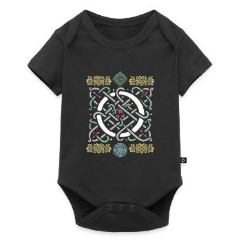 O - Baby Premium short-sleeve bodysuit - black - Front