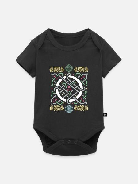 O - Baby Premium Kurzarmbody - Schwarz