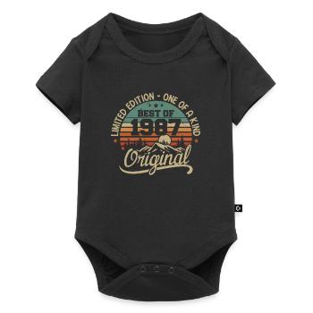 Vintage 1987 Légende - Rétro Cadeau D’anniversaire - Body à manches courtes Premium Bébé - noir - Devant