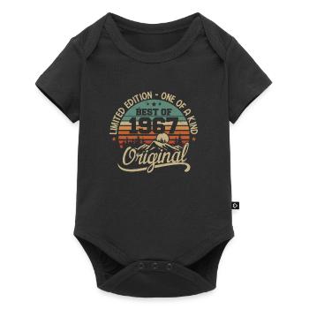 Vintage 1967 Légende - Rétro Cadeau D’anniversaire - Body à manches courtes Premium Bébé - noir - Devant